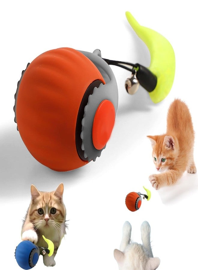 KIMEE 2025 New Generation Smart Interactive Cat Toy Ball with Tail - Automatic Moving, Two-Speed Adjustment, and Fun Play for Cats and Dogs - Image 1